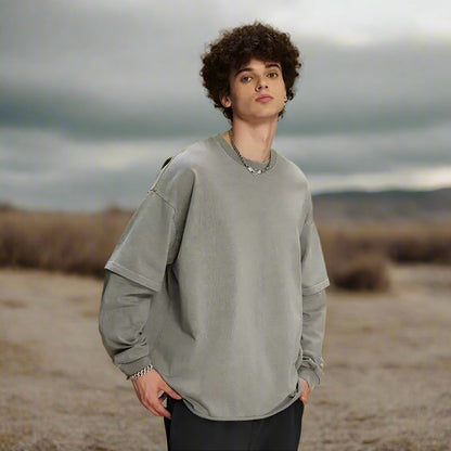 Collective Oversized - Unisex Long Double Sleeve Tee