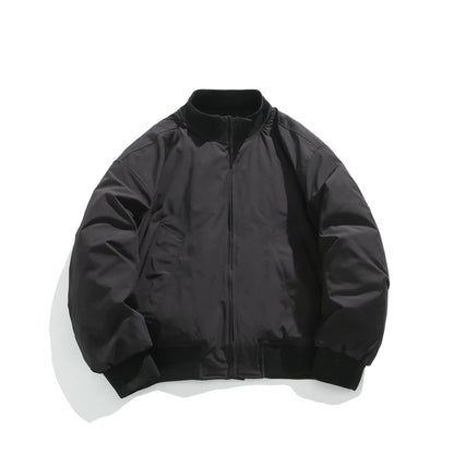 Collective Oversized - Men's Bomber Jacket Nylon Black Easy