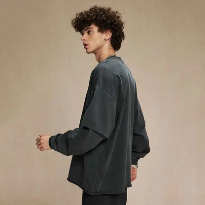 Collective Oversized - Unisex Long Double Sleeve Tee
