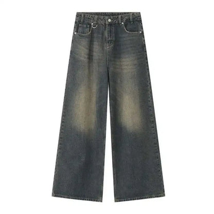 Collective Oversized - Men's Wide Leg Jeans Indigo Denim