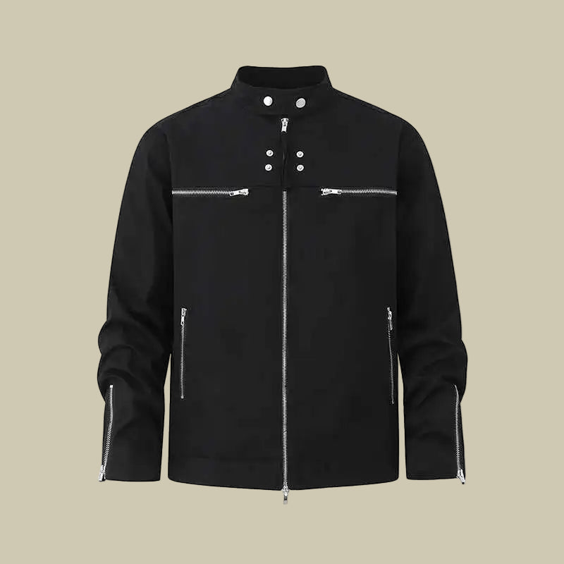 Collective Oversized - Men's Biker Zipper Jacket