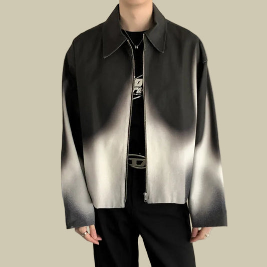 Collective Oversized Mens Cotton Jacket Zip Pockets