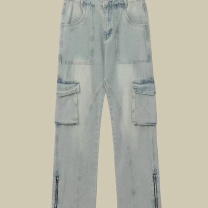 Collective Oversized - Men's Cargo Pants Urban Cotton Black