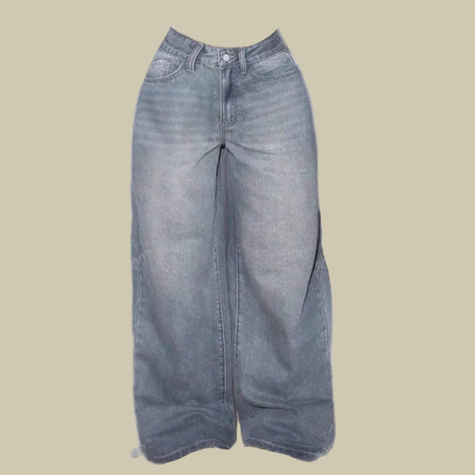 Collective Oversized - Women's Denim Pants Indigo Relaxed