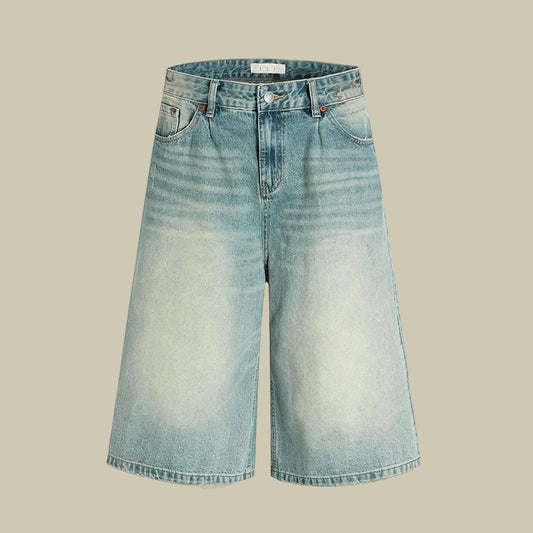 Collective Oversized - Men's Blue Oversized Denim Shorts
