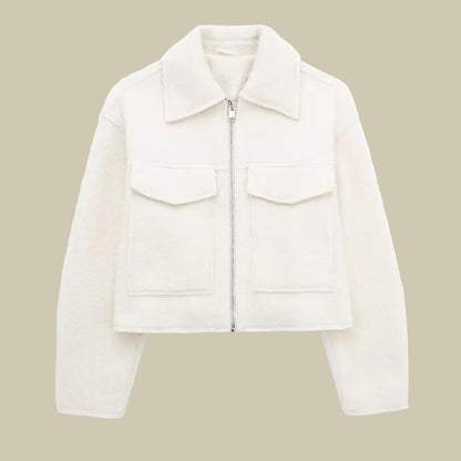 Collective Oversized - Women's Jacket Black Wool Cozy Women
