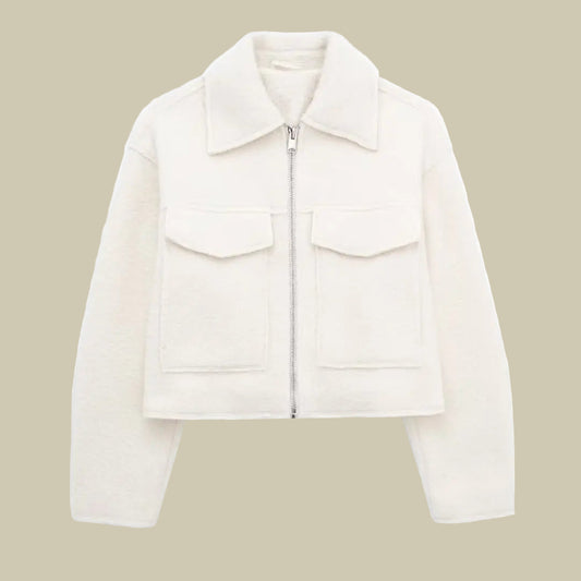 Collective Oversized - Women's Jacket Black Wool Cozy Women