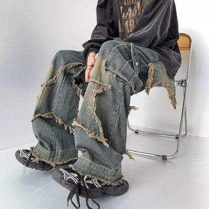Collective Oversized - Men's Vintage Denim Jeans Navy