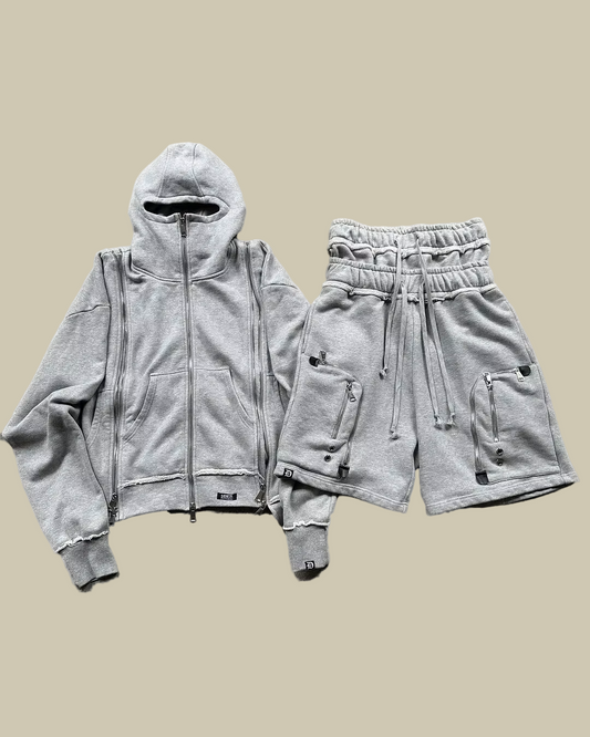 Collective Oversized Women's Zip Set Cozy Cotton Black